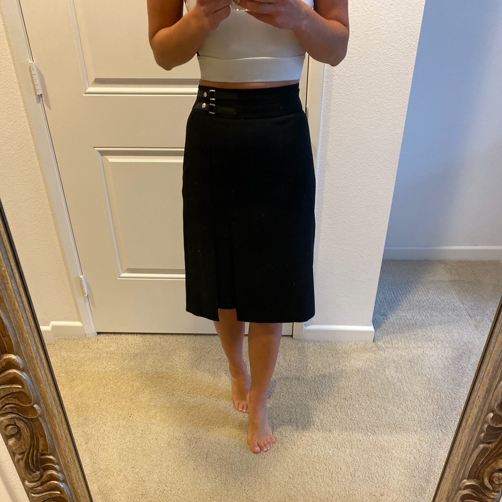 Black work professional skirt